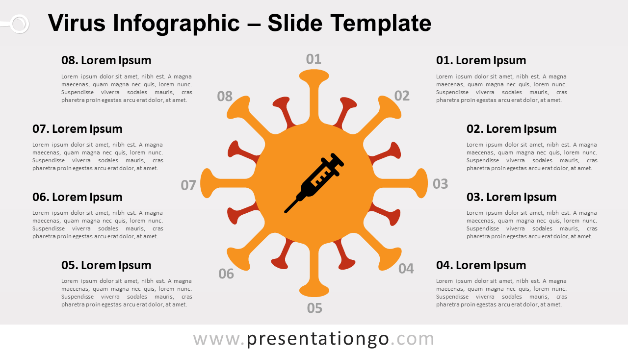 Free Virus Infographic for PowerPoint and Google Slides