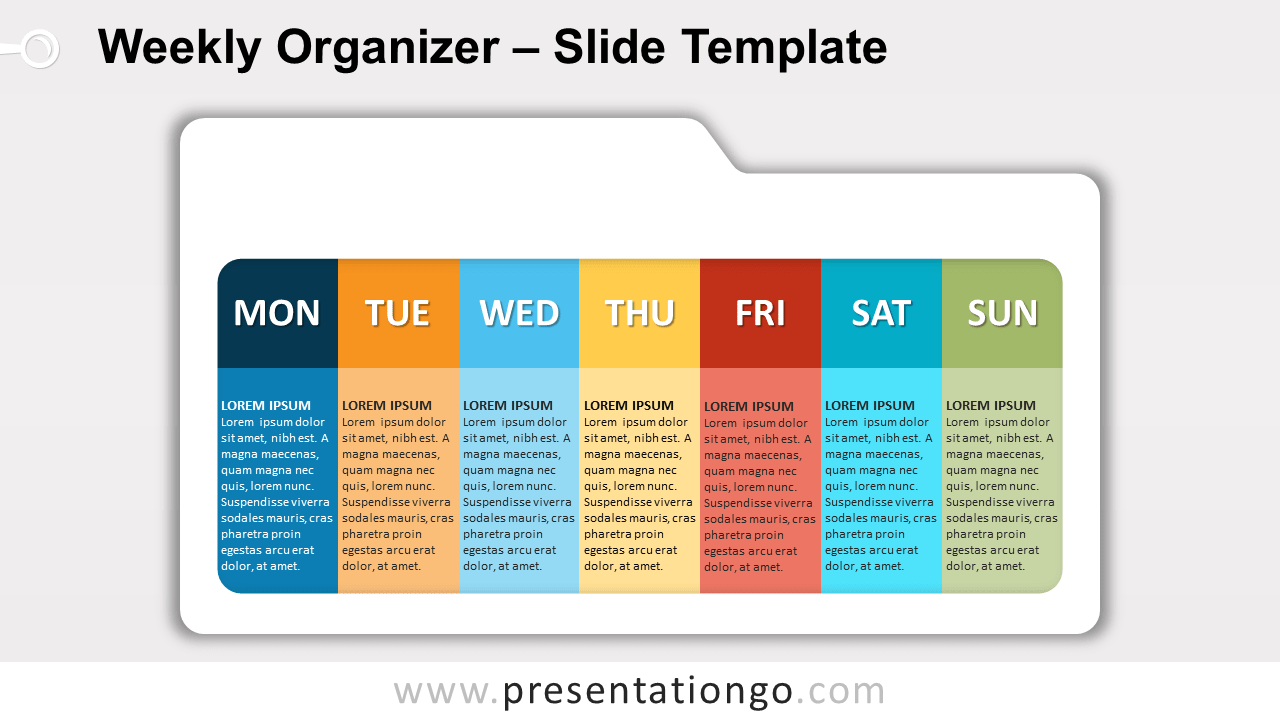 Free Weekly Organizer for PowerPoint and Google Slides