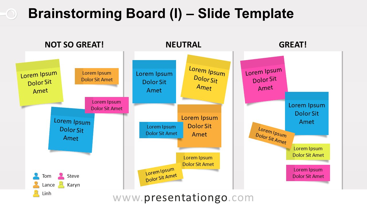 Free Brainstorming Board for PowerPoint and GoogleSlides
