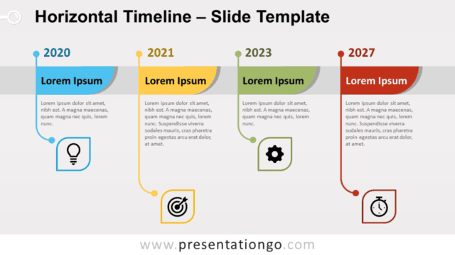 Horizontal Timeline Infographic for PowerPoint and Google Slides Free Horizontal Timeline Infographic for PowerPoint and Google Slides