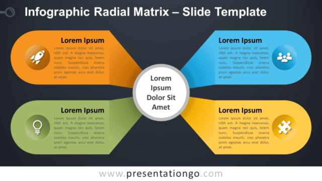 Free Infographic Radial Matrix Template for PowerPoint and Google Slides