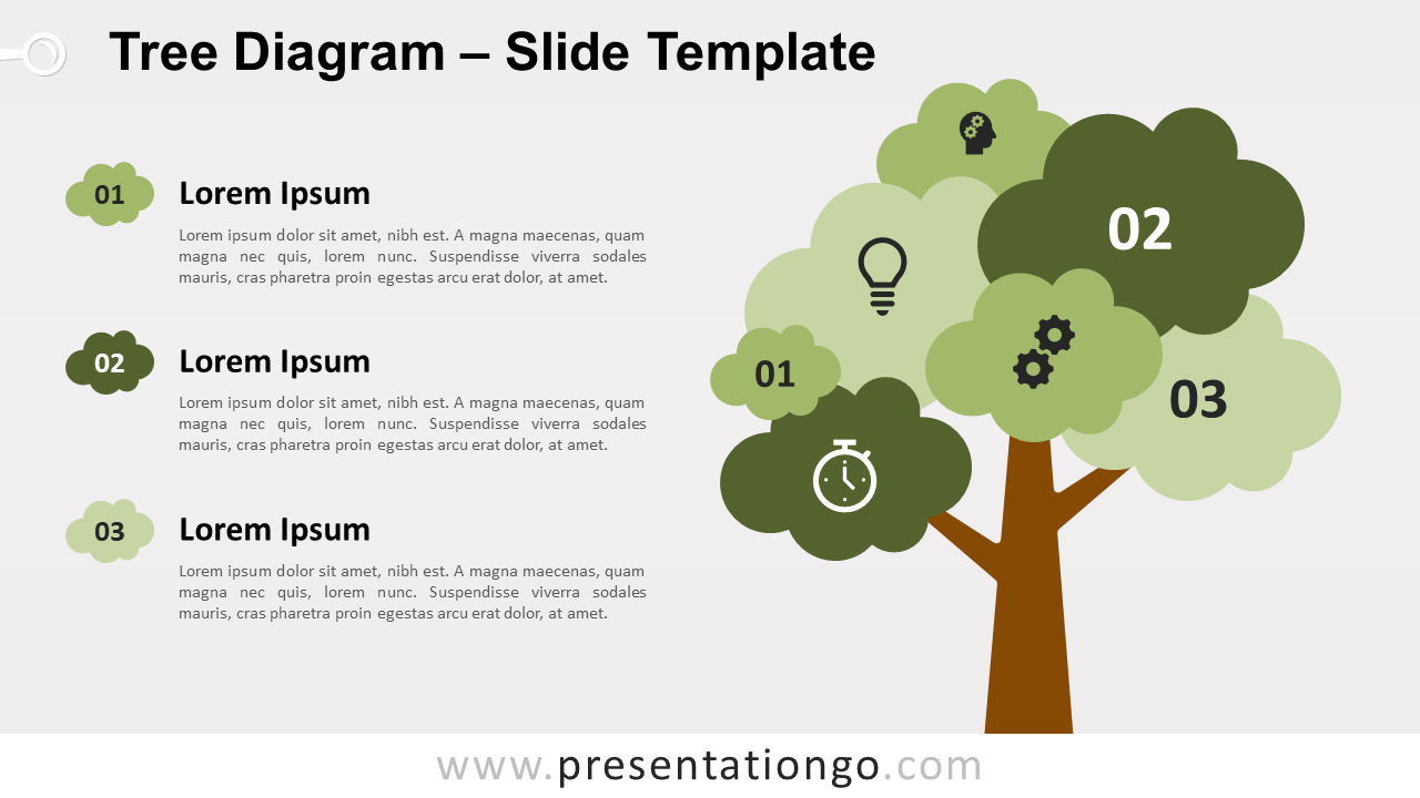 Free Tree Diagram Infographic for PowerPoint and Google Slides