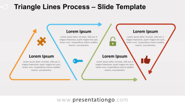 Free Triangle Lines Process for PowerPoint and Google Slides