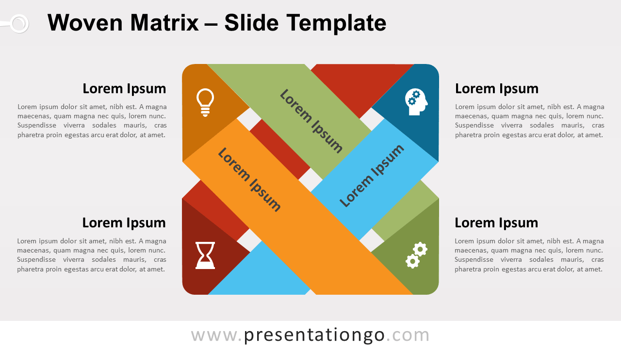 Free Woven Matrix for PowerPoint and Google Slides