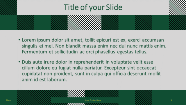 Free TARTAN Abstract Template for Google Slides - Title Content (variant 2)