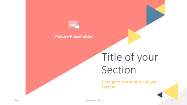 Free Triangle Modern Template for Google Slides - Title Section (variant 2)