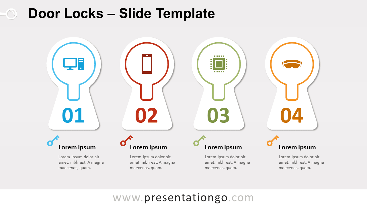 Free Door Locks for PowerPoint and Google Slides
