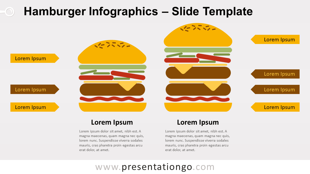 Free Hamburger Infographics for PowerPoint and Google Slides