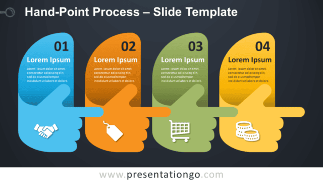 Hand-Point Process Infographic for PowerPoint and Google Slides Free Hand-Point Process Infographic for PowerPoint and Google Slides