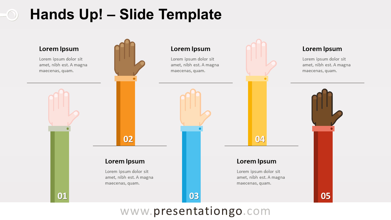 Free Hands Up for PowerPoint and Google Slides