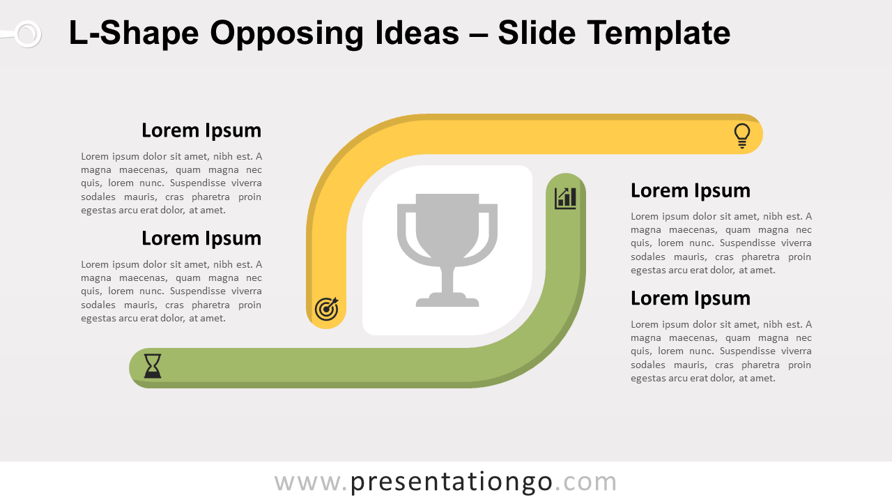 Free L-Shape Opposing Ideas for PowerPoint and Google Slides