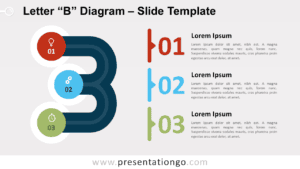 Free Letter B Diagram for PowerPoint and Google Slides
