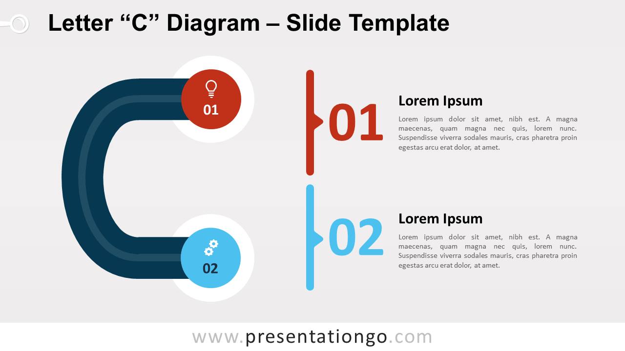 Free Letter C Diagram for PowerPoint and Google Slides