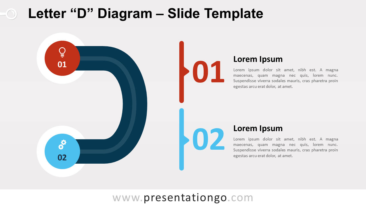 Free Letter D Diagram for PowerPoint and Google Slides