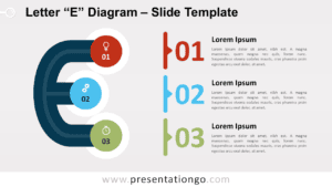 Free Letter E Diagram for PowerPoint and Google Slides