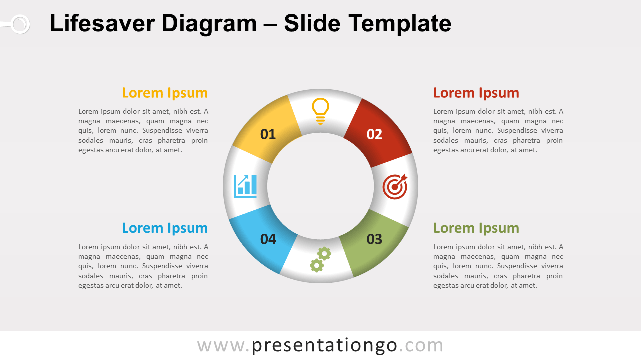Free Lifesaver Diagram for PowerPoint and Google Slides