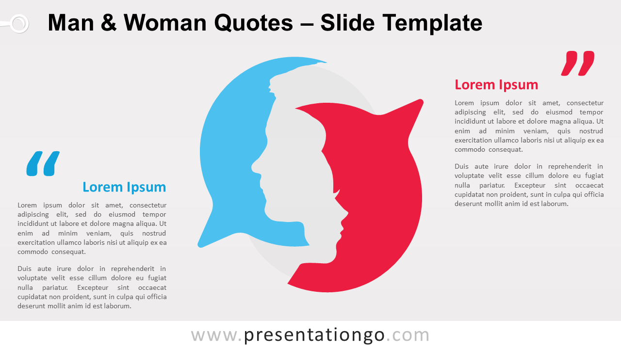 Free Man and Woman Quotes for PowerPoint and Google Slides
