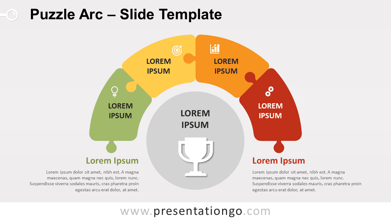 Free Puzzle Arc for PowerPoint and Google Slides