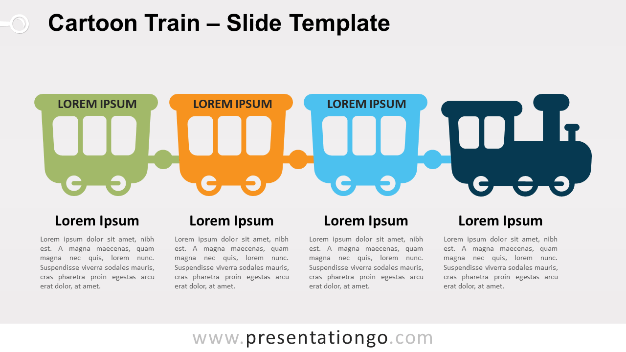 Free Cartoon Train for PowerPoint and Google Slides