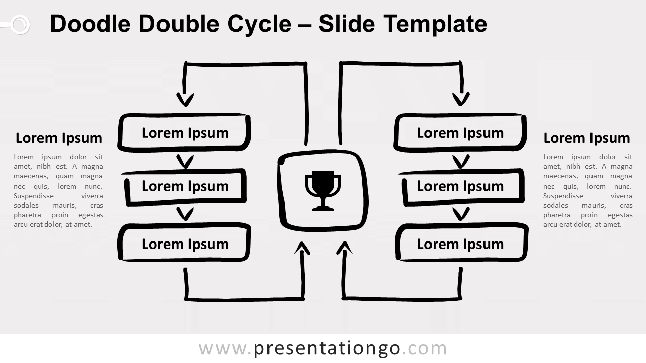 Free Doodle Double Cycle for PowerPoint and Google Slides