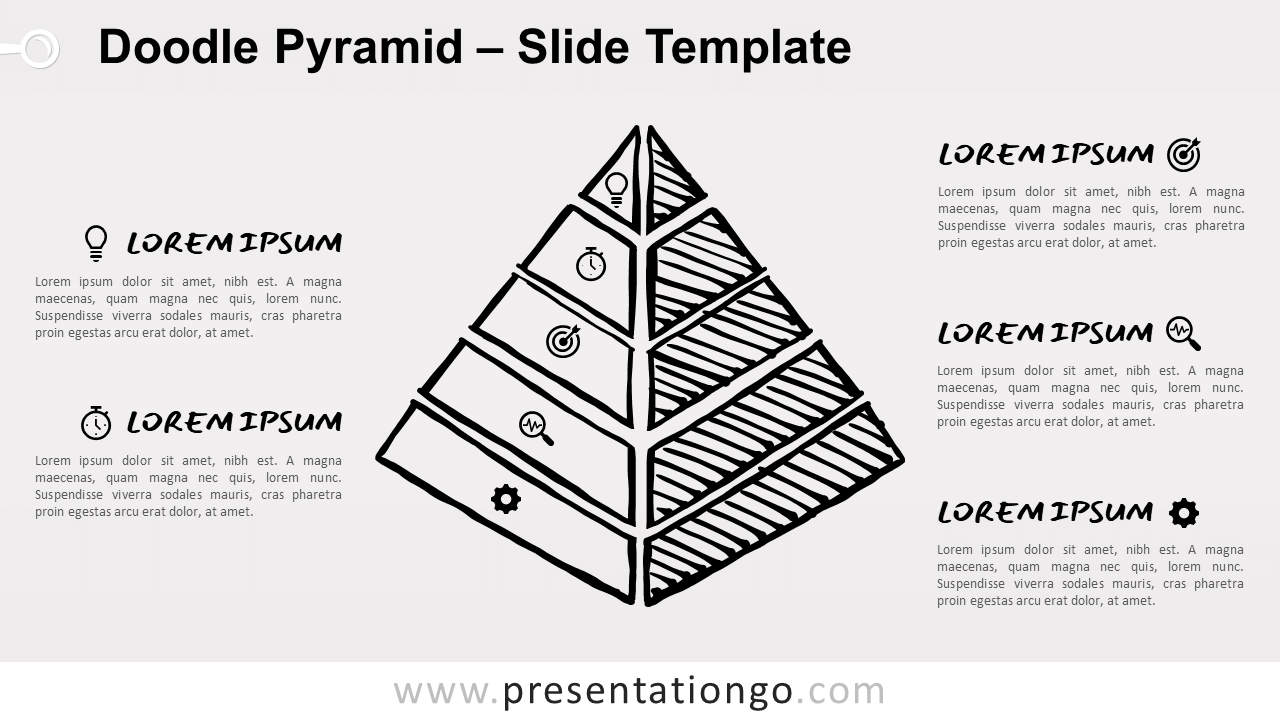 Free Doodle Pyramid for PowerPoint and Google Slides