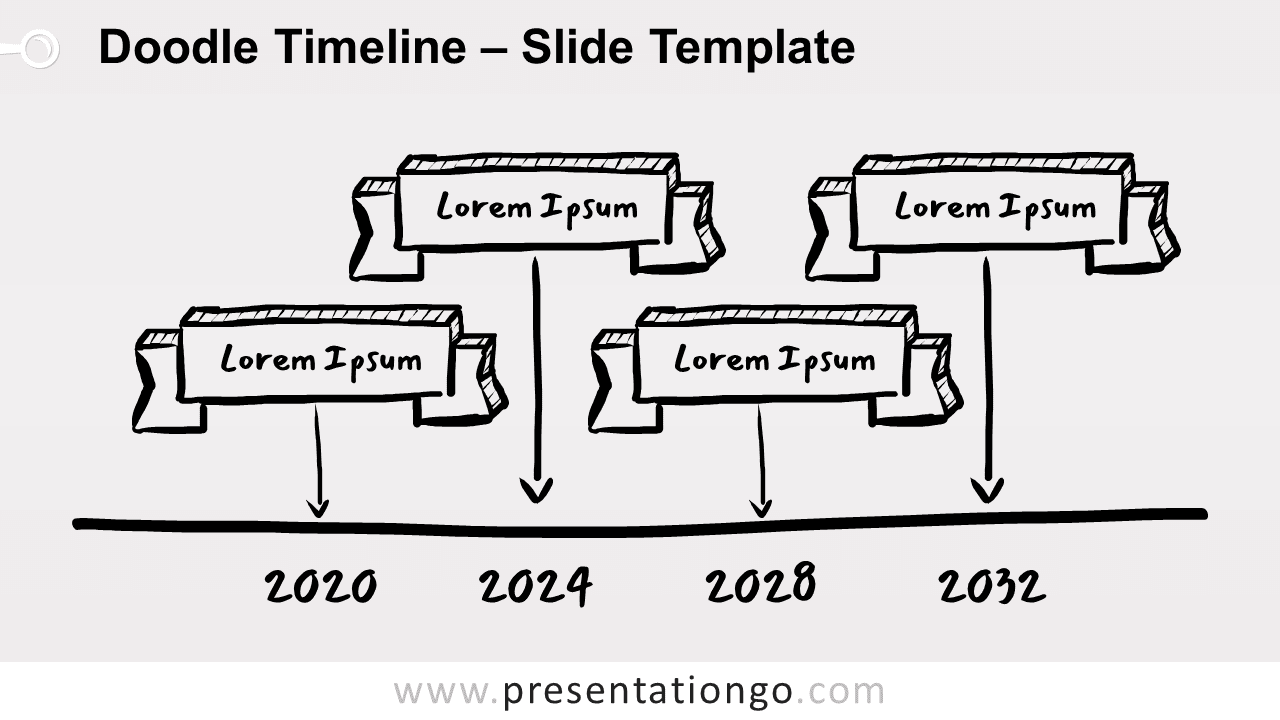 Free Doodle Timeline for PowerPoint and Google Slides