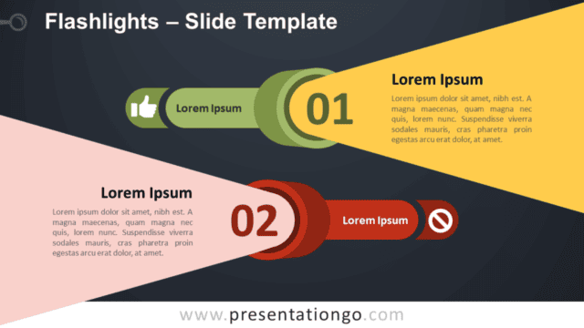 Free Flashlights Infographics for PowerPoint and Google Slides
