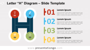 Free Letter H Diagram for PowerPoint and Google Slides