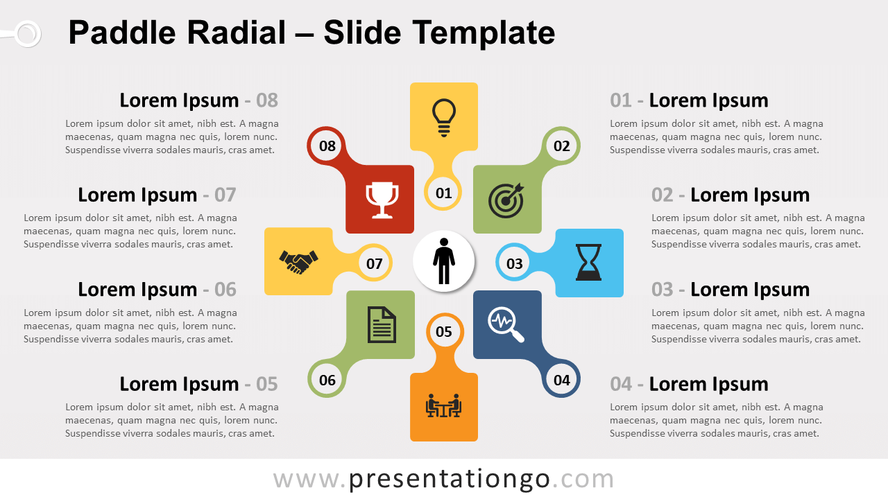 Free Paddle Radial for PowerPoint and Google Slides