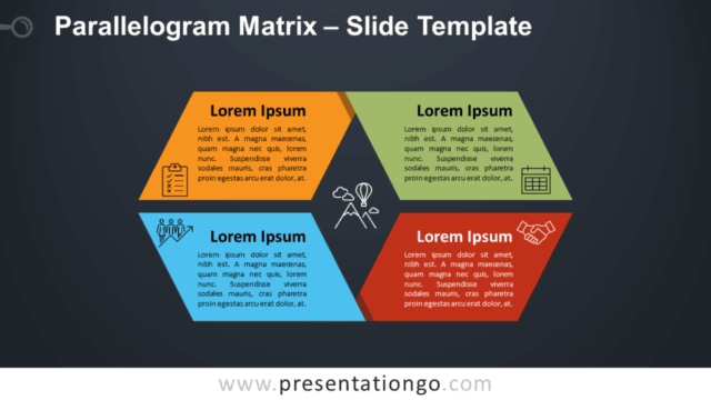 Parallelogram Matrix Diagram for PowerPoint and Google Slides Free Parallelogram Matrix Diagram for PowerPoint and Google Slides