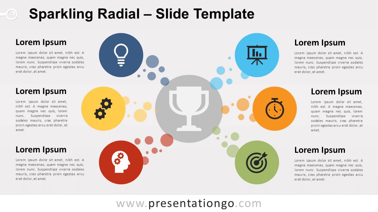 Free Sparkling Radial for PowerPoint and Google Slides