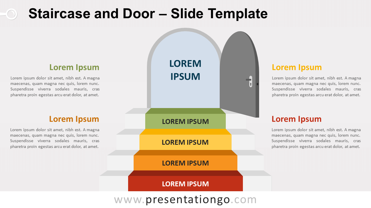 Free Staircase Door for PowerPoint and Google Slides