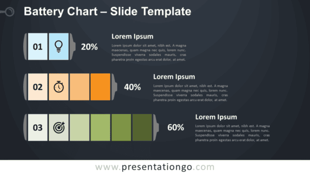 Free Battery Chart Diagram for PowerPoint and Google Slides