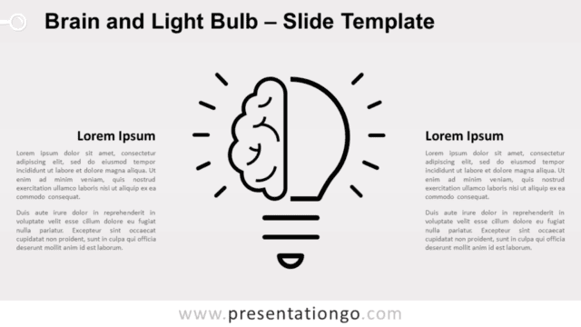Brain Light Bulb Infographics for PowerPoint and Google Slides Free Brain Light Bulb Infographics for PowerPoint and Google Slides