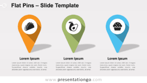 Free Flat Pins for PowerPoint and Google Slides
