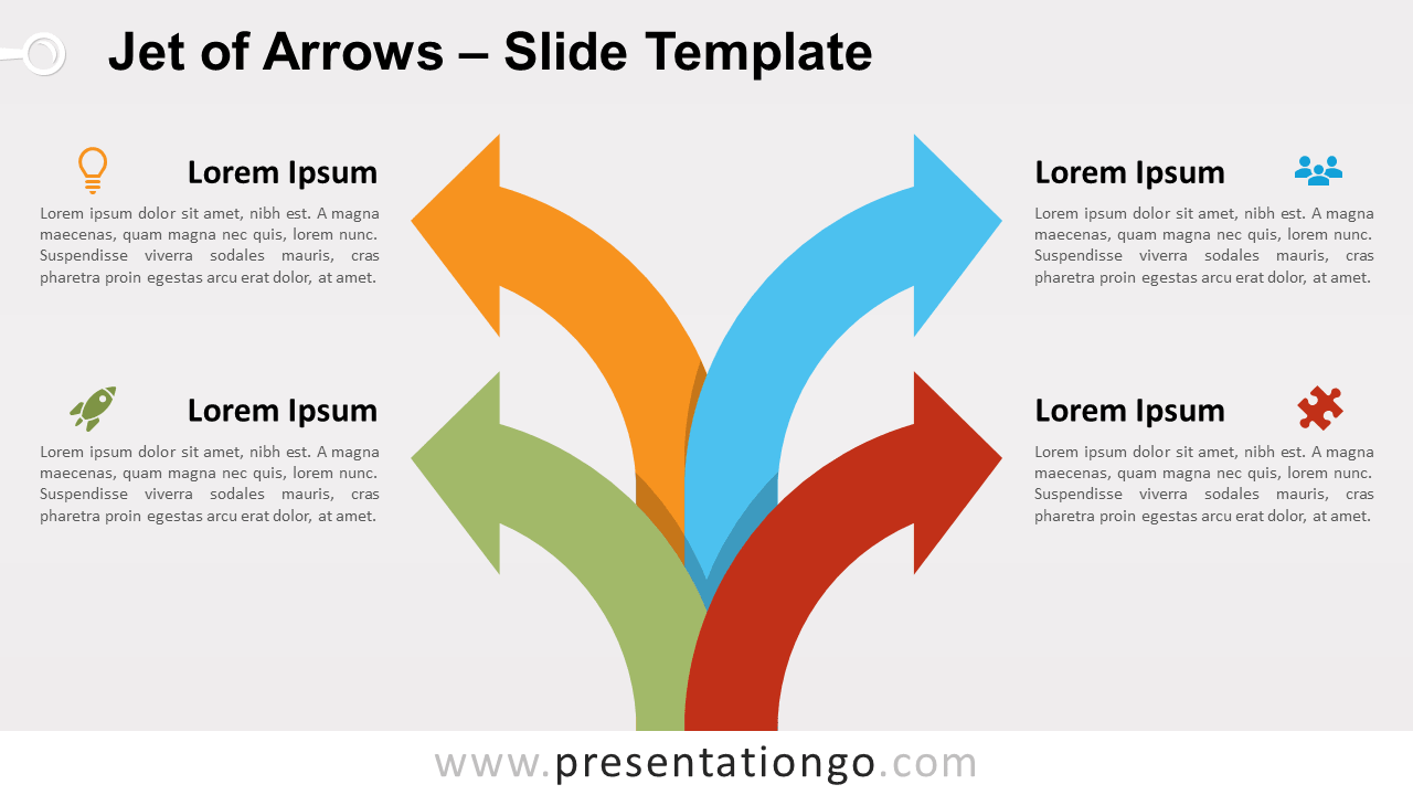 Free Jet of Arrows for PowerPoint and Google Slides