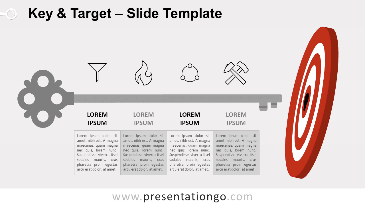 Free Key and Target for PowerPoint and Google Slides