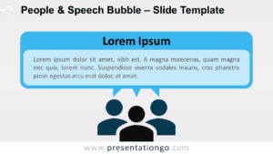 Free People and Speech Bubble for PowerPoint and Google Slides