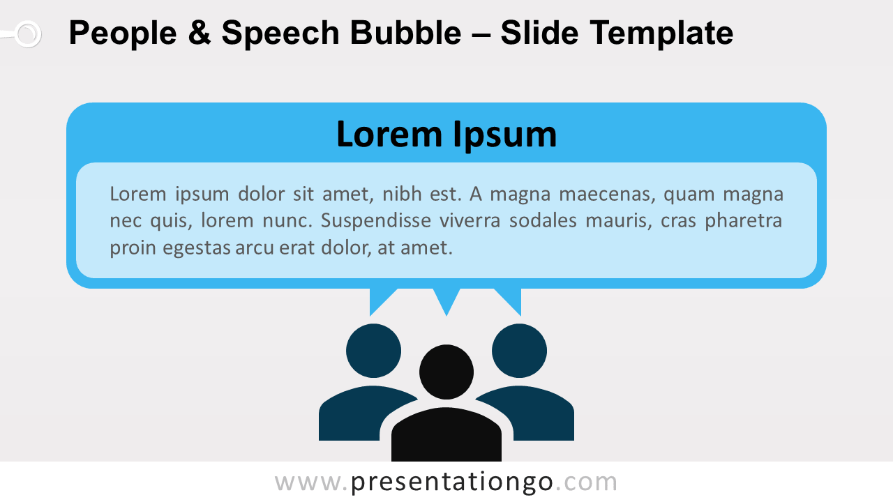 Free People and Speech Bubble for PowerPoint and Google Slides