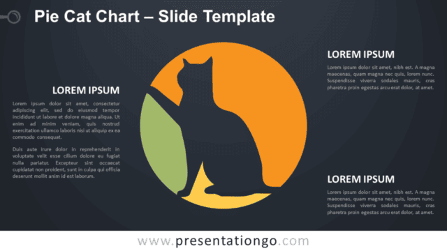 Pie Cat Chart Diagram for PowerPoint and Google Slides Free Pie Cat Chart Diagram for PowerPoint and Google Slides