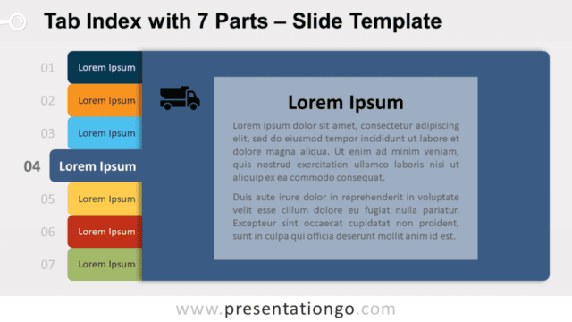 Tab Index Tables for PowerPoint and Google Slides Free Tab Index Tables for PowerPoint and Google Slides
