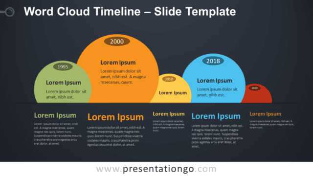 Word Cloud Timeline Infographic for PowerPoint and Google Slides Free Word Cloud Timeline Infographic for PowerPoint and Google Slides