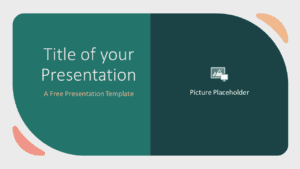 Free Green Rounded Abstract Template for Google Slides - Cover Slide