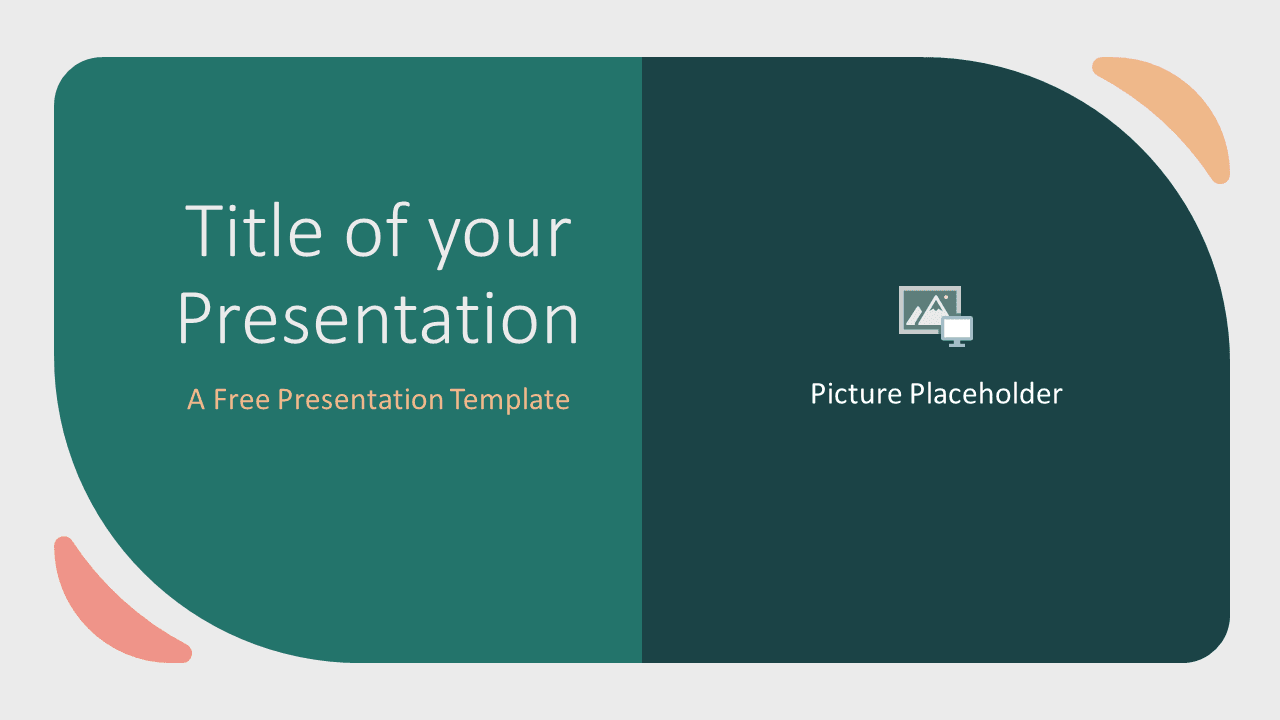 Free Green Rounded Abstract Template for Google Slides - Cover Slide