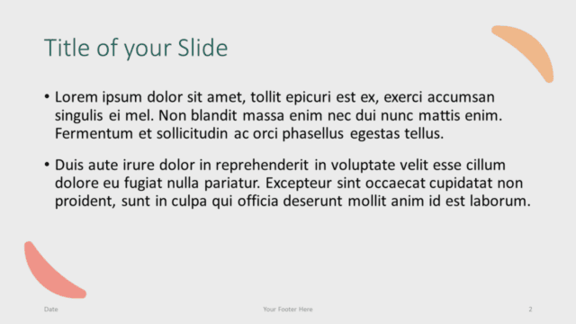 Green Rounded Abstract Template for Google Slides – Title and Content Slide #1 Free Green Rounded Abstract Template for Google Slides – Title and Content Slide (Variant 1)