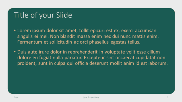 Green Rounded Abstract Template for Google Slides – Title and Content Slide #2 Free Green Rounded Abstract Template for Google Slides – Title and Content Slide (Variant 2)