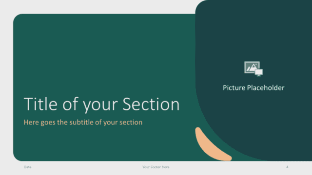 Green Rounded Abstract Template for Google Slides – Section Slide #1 Free Green Rounded Abstract Template for Google Slides – Section Slide (Variant 1)