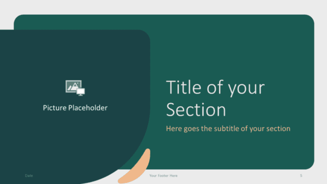 Green Rounded Abstract Template for Google Slides – Section Slide #2 Free Green Rounded Abstract Template for Google Slides – Section Slide (Variant 2)