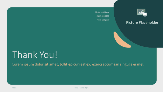 Green Rounded Abstract Template for Google Slides - Closing Free Green Rounded Abstract Template for Google Slides - Closing / Thank you
