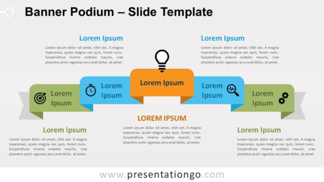 Free Banner Podium for PowerPoint and Google Slides